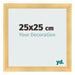 Fotolijst 25x25cm Goud Mat MDF Pisa Voorzijde Maat | Yourdecoration.nl