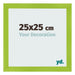 Fotolijst 25x25cm Groen MDF Pisa Voorzijde Maat | Yourdecoration.nl