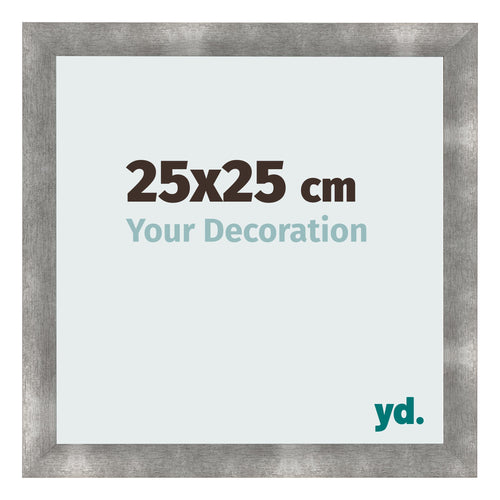 Fotolijst 25x25cm Metaal Vintage MDF Pisa Voorzijde Maat | Yourdecoration.nl