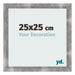 Fotolijst 25x25cm Metaal Vintage MDF Pisa Voorzijde Maat | Yourdecoration.nl