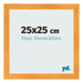Fotolijst 25x25cm Oranje MDF Pisa Voorzijde Maat | Yourdecoration.nl
