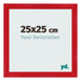 Fotolijst 25x25cm Rood MDF Pisa Voorzijde Maat | Yourdecoration.nl