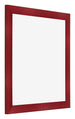 Fotolijst 25x25cm Wijnrood Geveegd MDF Pisa Voorzijde Schuin | Yourdecoration.nl