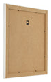 Fotolijst 25x25cm Wit Geveegd MDF Pisa Achterzijde Schuin | Yourdecoration.nl