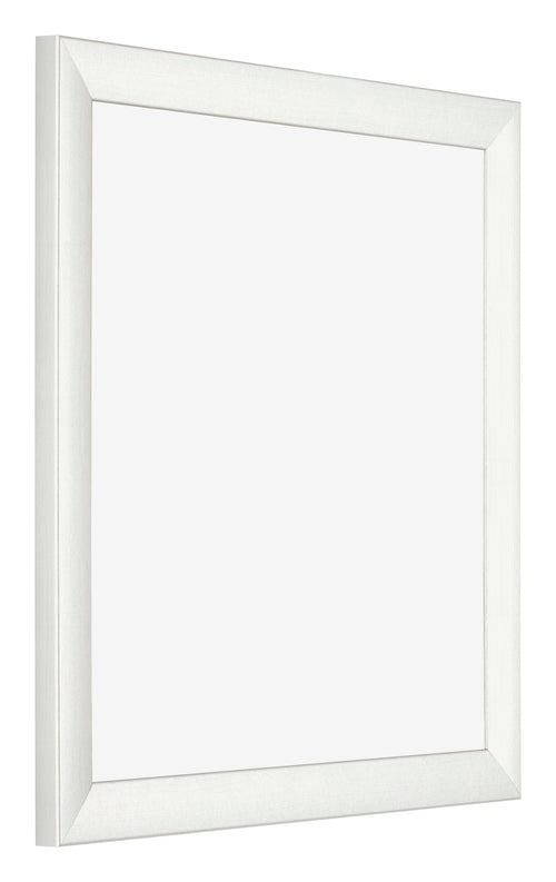 Fotolijst 25x25cm Wit Geveegd MDF Pisa Voorzijde Schuin | Yourdecoration.nl