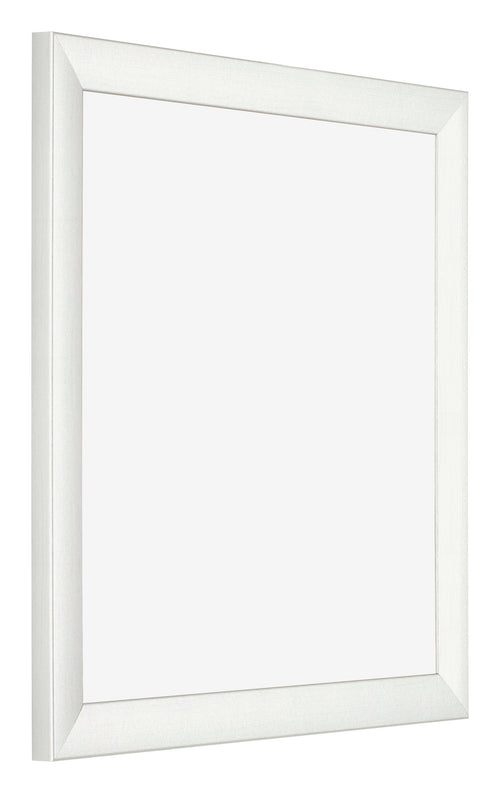 Fotolijst 25x25cm Wit Geveegd MDF Pisa Voorzijde Schuin | Yourdecoration.nl
