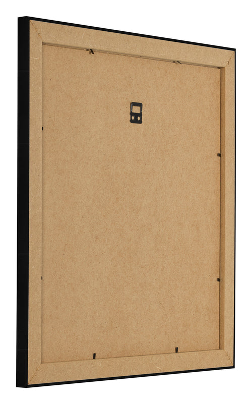 Fotolijst 25x25cm Zwart Hoogglans MDF Pisa Achterzijde Schuin | Yourdecoration.nl