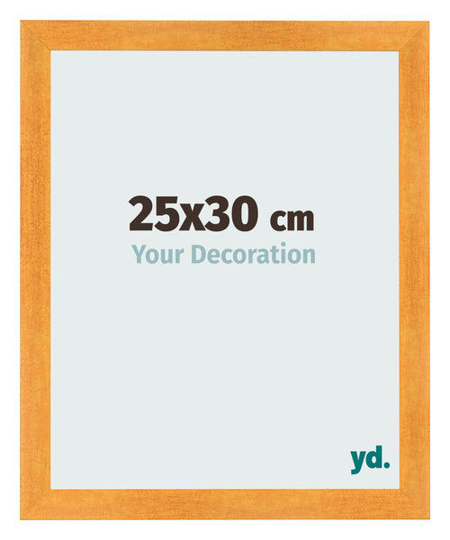 Fotolijst 25x30cm Oranje MDF Pisa Voorzijde Maat | Yourdecoration.nl