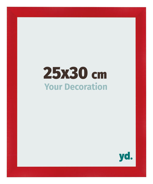 Fotolijst 25x30cm Rood MDF Pisa Voorzijde Maat | Yourdecoration.nl