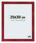 Fotolijst 25x30cm Wijnrood Geveegd MDF Pisa Voorzijde Maat | Yourdecoration.nl