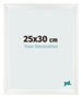 Fotolijst 25x30cm Wit Geveegd MDF Pisa Voorzijde Maatv | Yourdecoration.nl