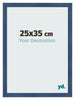 Fotolijst 25x35cm Donkerblauw Geveegd MDF Pisa Voorzijde Maat | Yourdecoration.nl