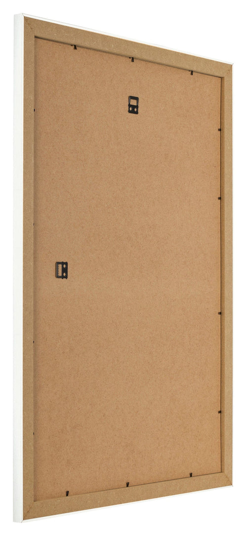 Fotolijst 25x35cm Wit Geveegd MDF Pisa Achterzijde Schuin | Yourdecoration.nl