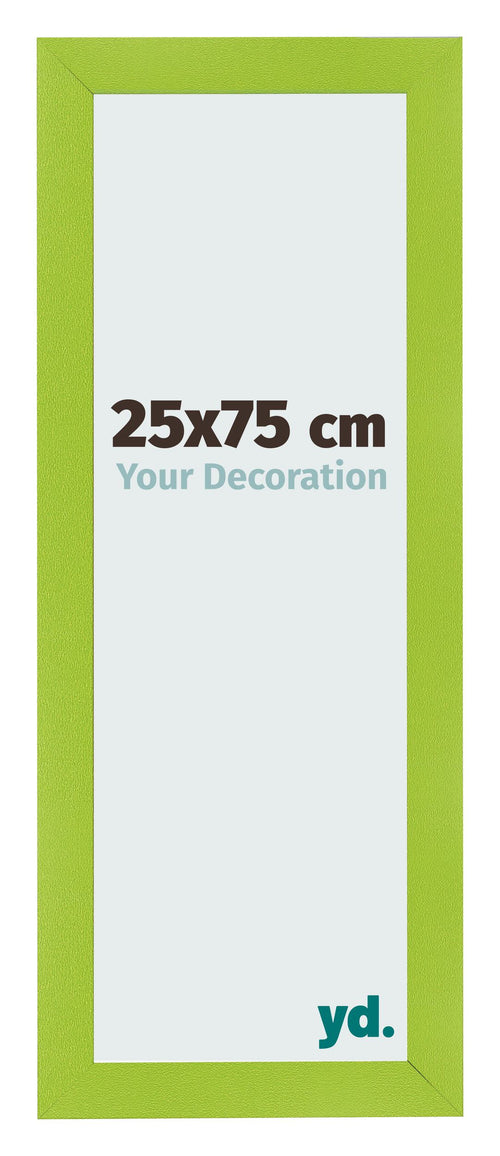 Fotolijst 25x75cm Groen MDF Pisa Voorzijde Maat | Yourdecoration.nl