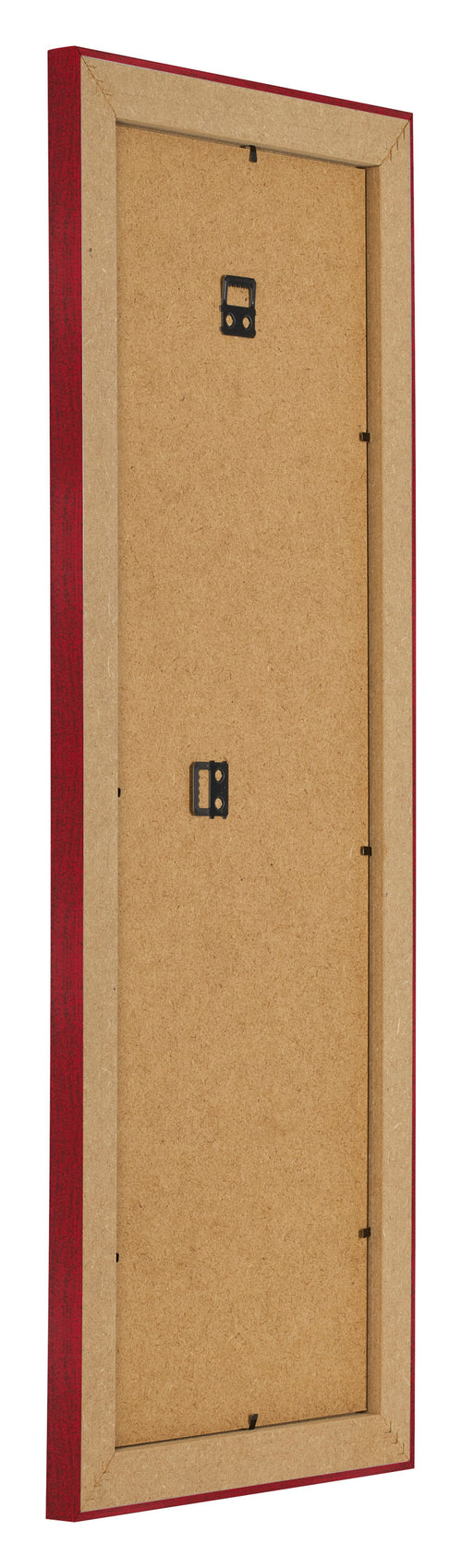 Fotolijst 25x75cm Wijnrood Geveegd MDF Pisa Achterzijde Schuin | Yourdecoration.nl