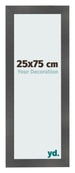 Fotolijst 25x75cm Zwart Mat MDF Pisa Voorzijde Maat | Yourdecoration.nl