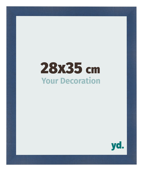 Fotolijst 28x35cm Donkerblauw Geveegd MDF Pisa Voorzijde Maat | Yourdecoration.nl