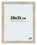 Fotolijst 28x35cm Eiken Licht MDF Pisa Voorzijde Maat | Yourdecoration.nl