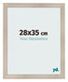 Fotolijst 28x35cm Eiken Licht MDF Pisa Voorzijde Maat | Yourdecoration.nl