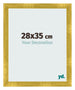 Fotolijst 28x35cm Goud Vintage MDF Pisa Voorzijde Maat | Yourdecoration.nl