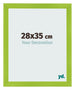 Fotolijst 28x35cm Groen MDF Pisa Voorzijde Maat | Yourdecoration.nl