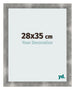 Fotolijst 28x35cm Metaal Vintage MDF Pisa Voorzijde Maat | Yourdecoration.nl