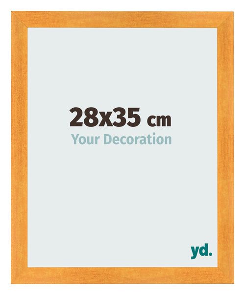 Fotolijst 28x35cm Oranje MDF Pisa Voorzijde Maat | Yourdecoration.nl
