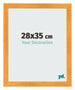 Fotolijst 28x35cm Oranje MDF Pisa Voorzijde Maat | Yourdecoration.nl