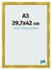 Fotolijst 29 7x42cm A3 Goud Vintage MDF Pisa Voorzijde Maat | Yourdecoration.nl