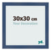 Fotolijst 30x30cm Donkerblauw Geveegd MDF Pisa Voorzijde Maat | Yourdecoration.nl