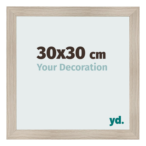 Fotolijst 30x30cm Eiken Licht MDF Pisa Voorzijde Maat | Yourdecoration.nl