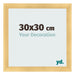 Fotolijst 30x30cm Goud Mat MDF Pisa Voorzijde Maat | Yourdecoration.nl