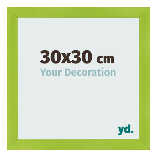 Fotolijst 30x30cm Groen MDF Pisa Voorzijde Maat | Yourdecoration.nl