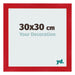 Fotolijst 30x30cm Rood MDF Pisa Voorzijde Maat | Yourdecoration.nl