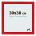 Fotolijst 30x30cm Rood MDF Pisa Voorzijde Maat | Yourdecoration.nl