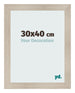 Fotolijst 30x40cm Eiken Licht MDF Pisa Voorzijde Maat | Yourdecoration.nl