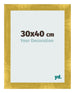Fotolijst 30x40cm Goud Vintage MDF Pisa Voorzijde Maat | Yourdecoration.nl