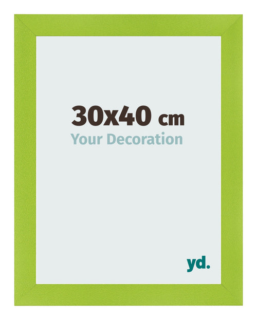Fotolijst 30x40cm Groen MDF Pisa Voorzijde Maat | Yourdecoration.nl