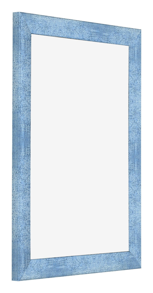 Fotolijst 30x40cm Helder Blauw Geveegd MDF Pisa Voorzijde Schuin | Yourdecoration.nl