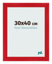 Fotolijst 30x40cm Rood MDF Pisa Voorzijde Maat | Yourdecoration.nl