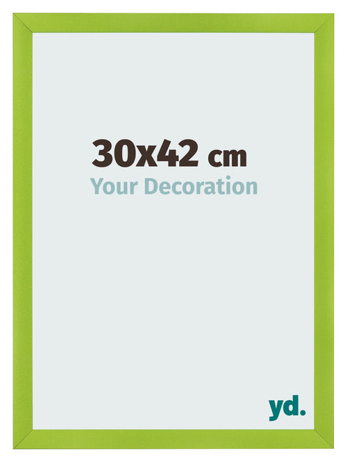 Fotolijst 30x42cm Groen MDF Pisa Voorzijde Maat | Yourdecoration.nl