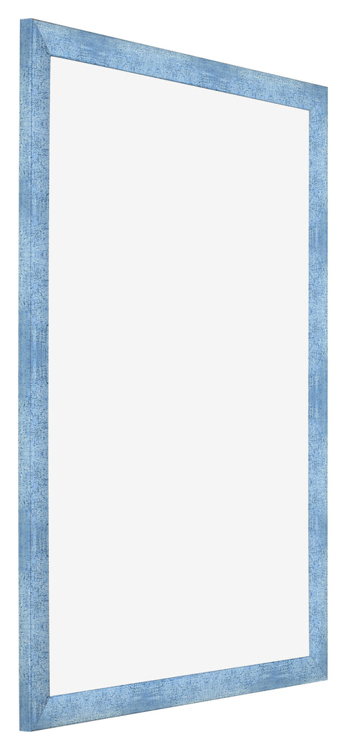 Fotolijst 30x42cm Helder Blauw Geveegd MDF Pisa Voorzijde Schuin | Yourdecoration.nl