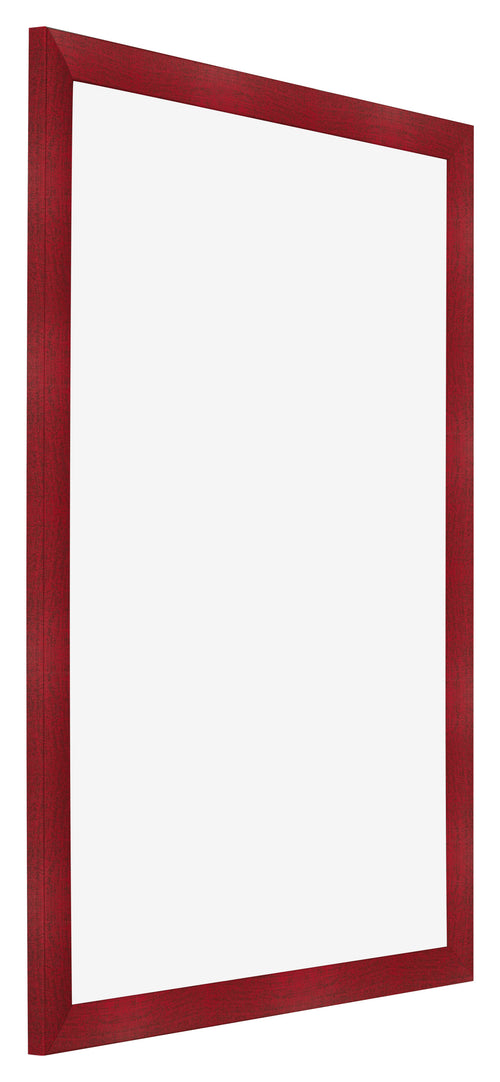 Fotolijst 30x42cm Wijnrood Geveegd MDF Pisa Voorzijde Schuin | Yourdecoration.nl