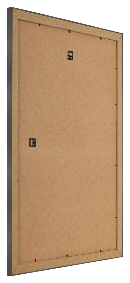 Fotolijst 30x42cm Zwart Mat MDF Pisa Achterzijde Schuin | Yourdecoration.nl