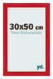 Fotolijst 30x50cm Rood MDF Pisa Voorzijde Maat | Yourdecoration.nl