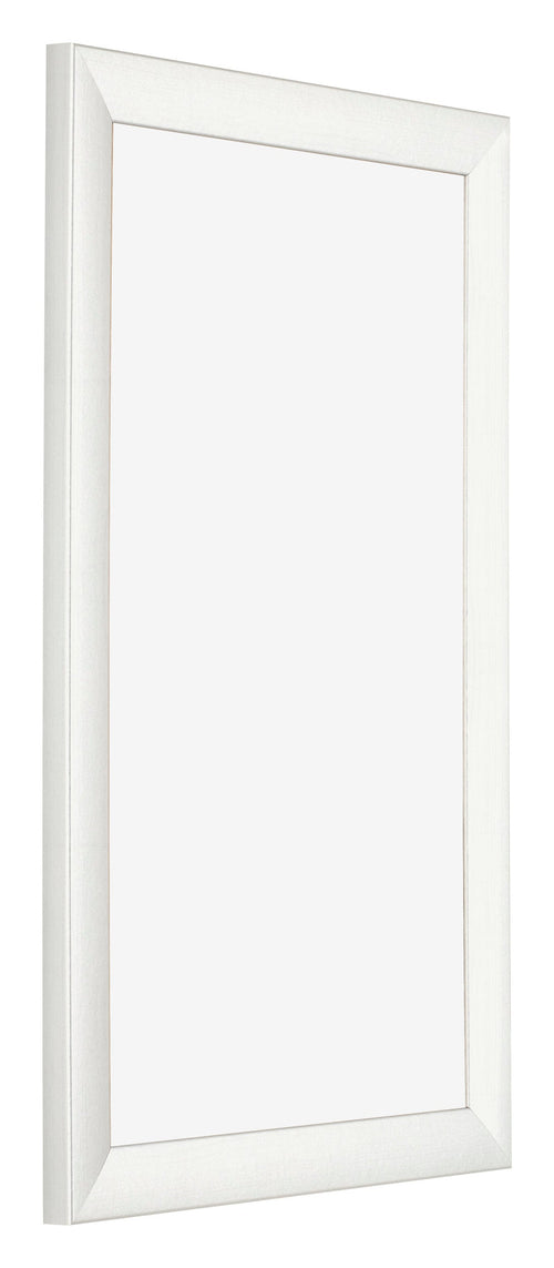 Fotolijst 30x50cm Wit Geveegd MDF Pisa Voorzijde Schuin | Yourdecoration.nl
