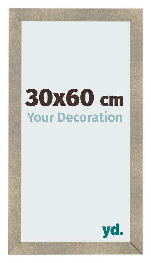 Fotolijst 30x60cm Goud Antiek MDF Pisa Voorzijde Maat | Yourdecoration.nl