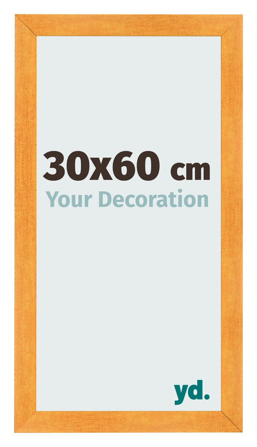 Fotolijst 30x60cm Oranje MDF Pisa Voorzijde Maat | Yourdecoration.nl