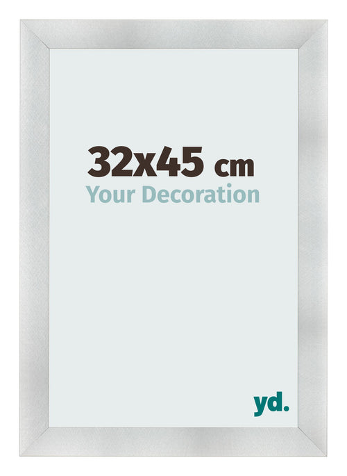 Fotolijst 32x45cm Aluminium Geborsteld MDF Pisa Voorzijde Maat | Yourdecoration.nl