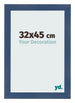 Fotolijst 32x45cm Donkerblauw Geveegd MDF Pisa Voorzijde Maat | Yourdecoration.nl